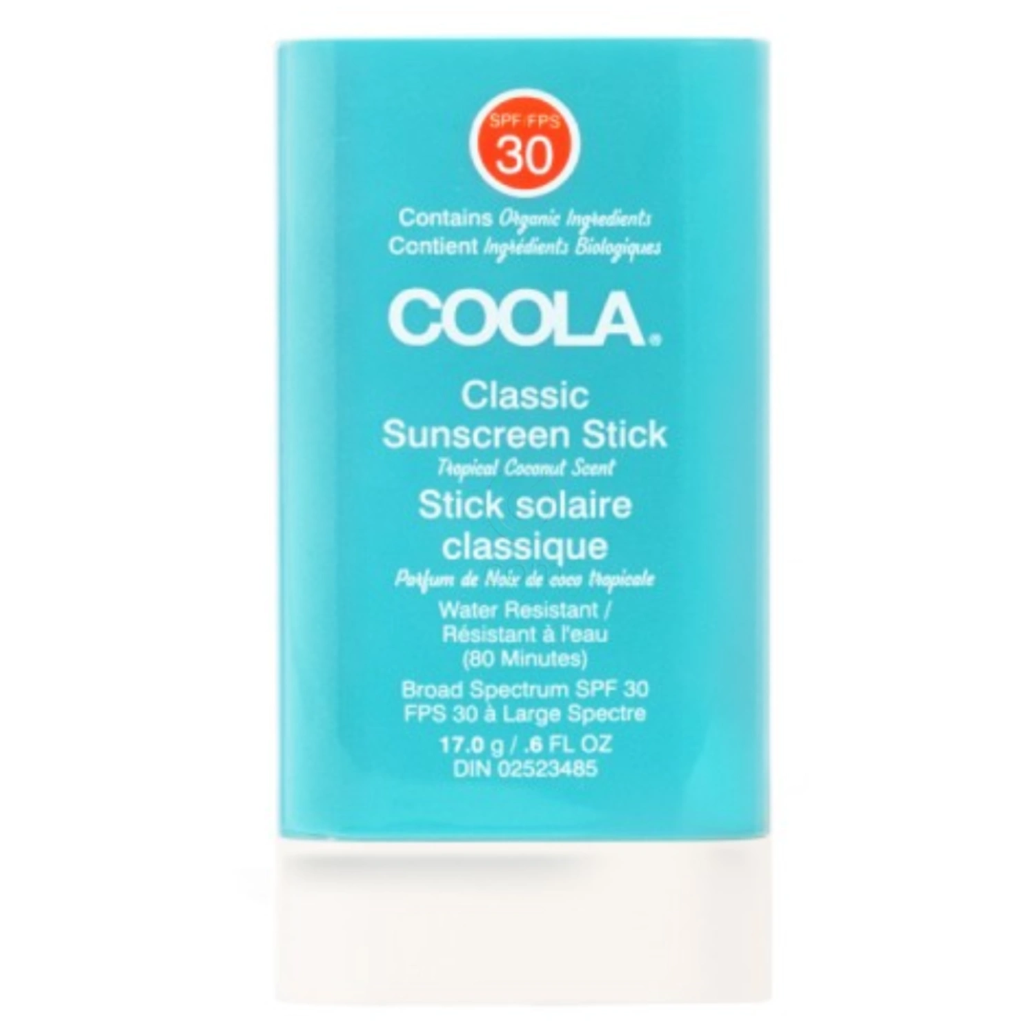 COOLA Tropical Coconut, zaščita pred soncem za obraz v stiku - ZF30 (17 g)
